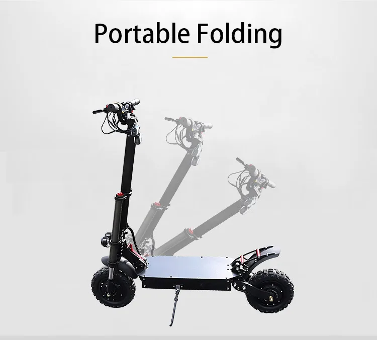 Flash Deal 11 inch Off Road Electric Scooter Adult 60V 3200W Strong Powerful New Foldable Electric Bicycle Fold Hoverboad Bike E Scooter 12