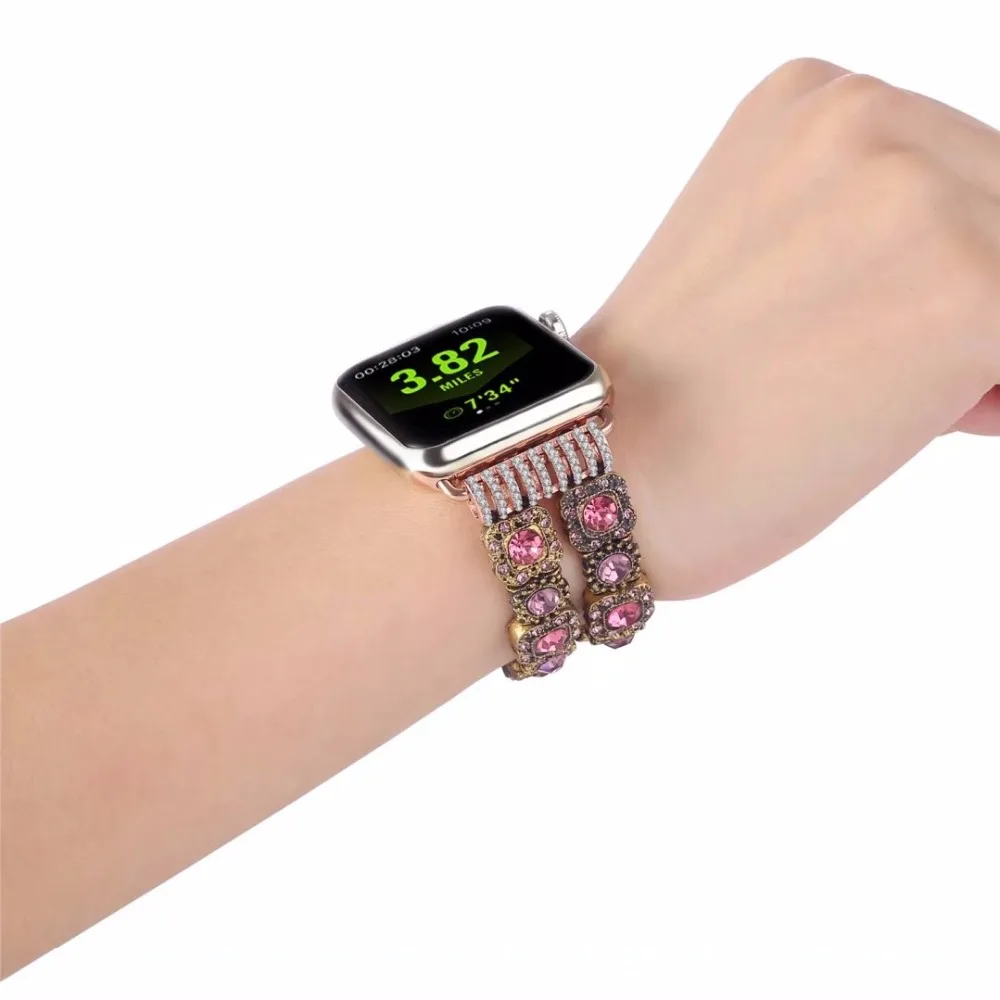 Luxury Jewelry Watch band FOR apple watch strap women's watch bracelet (11)