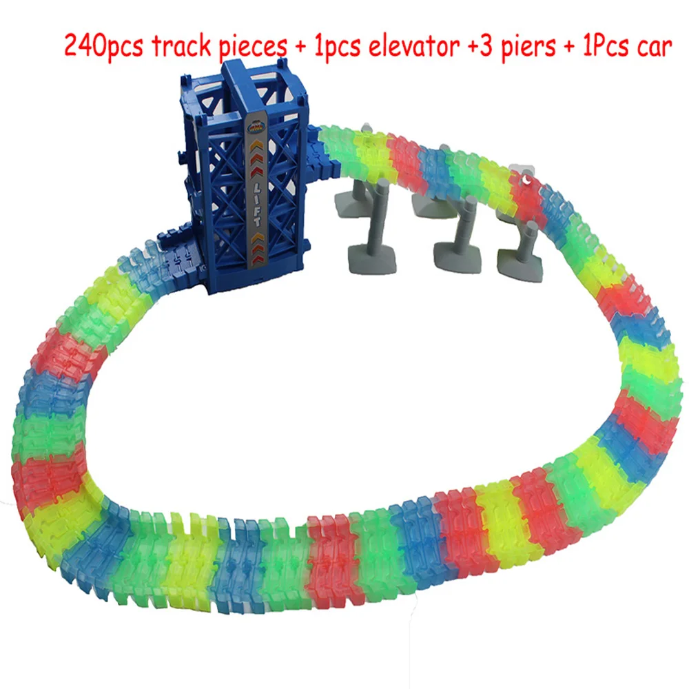 2018 Children's Favorite Fun Toys LED Car Toy Flash Lifts 240pcs Track Collection Curved Track Roller Coaster Toy Boy's Love
2018 Children's Favorite Fun Toys LED Car Toy Flash Lifts 240pcs Track Collection Curved Track Roller Coaster Toy Boy's Love