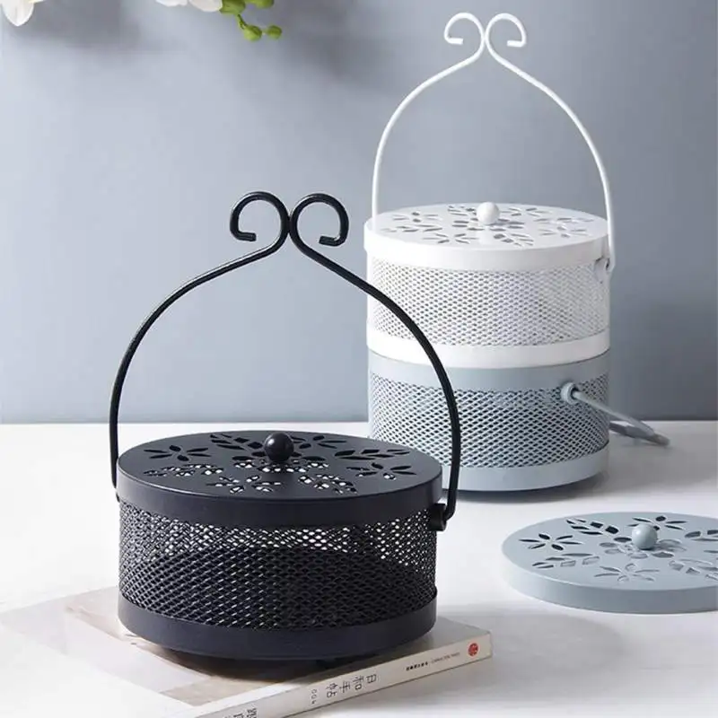 Mosquito Coil Box Ash Tray Classical Sandalwood Stove Iron Fireproof Household With Lid Large Mosquito Coil Tray Organizer
Mosquito Coil Box Ash Tray Classical Sandalwood Stove Iron Fireproof Household With Lid Large Mosquito Coil Tray Organizer