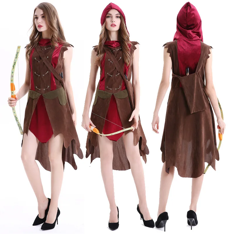 2019 new High quality Sexy forest ranger Costume Huntress bag + dress Halloween Costumes for Women Shooter cosplay Party Dress
2019 new High quality Sexy forest ranger Costume Huntress bag + dress Halloween Costumes for Women Shooter cosplay Party Dress