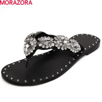 MORAZORA hot sale popular rhinestone top quality Shoes Women Sandals New leisure Flip Flops flat ladies summer woman beach shoes
MORAZORA hot sale popular rhinestone top quality Shoes Women Sandals New leisure Flip Flops flat ladies summer woman beach shoes