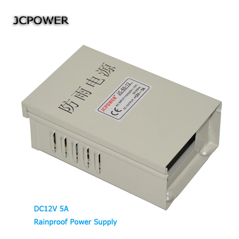 rainproof DC12V 5A 60W 12VDC LED Power Supply LED transformer Waterproof Light Power adapter outdoor application
rainproof DC12V 5A 60W 12VDC LED Power Supply LED transformer Waterproof Light Power adapter outdoor application