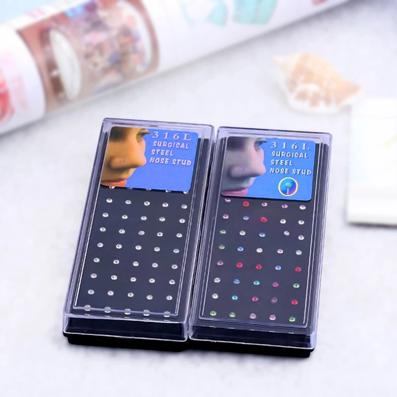 60pcs/set 2.5mm Women Piercing jewelry 316L Stainless Steel Straight Pins Crystal Rhineste Nose Studs Body Sexy jewelry Gifts
60pcs/set 2.5mm Women Piercing jewelry 316L Stainless Steel Straight Pins Crystal Rhineste Nose Studs Body Sexy jewelry Gifts