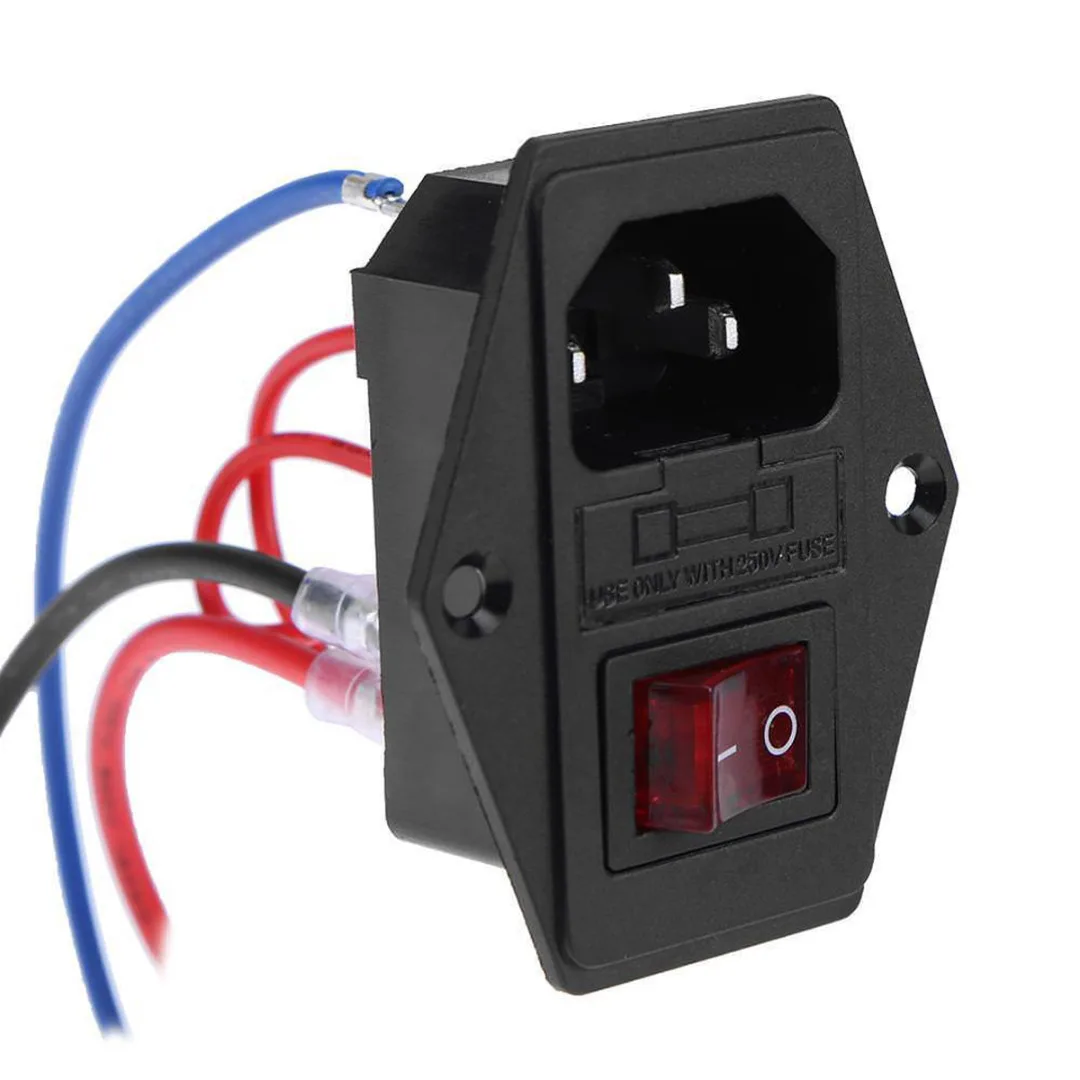 3D Printer 220V Power Switch AC Power Outlet With Red Triple Rocker Switch Fused Module Plug For 3D Printer Parts
3D Printer 220V Power Switch AC Power Outlet With Red Triple Rocker Switch Fused Module Plug For 3D Printer Parts