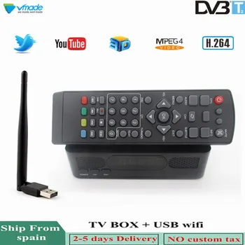 

Vmade TV Tuner DVB T2 + USB WIFI Combo HD Digital Terrestrial TV Receiver Support Youtube PVR 3D Interface Stardard Set-Top Box