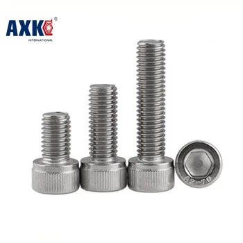 Axk 100pcs Metric Thread Din912 M3 304 Stainless Steel Hex Socket Head Cap Screw M3*4/5/6/8/10/12/14/16/18/20/22/25/30/35/40
Axk 100pcs Metric Thread Din912 M3 304 Stainless Steel Hex Socket Head Cap Screw M3*4/5/6/8/10/12/14/16/18/20/22/25/30/35/40