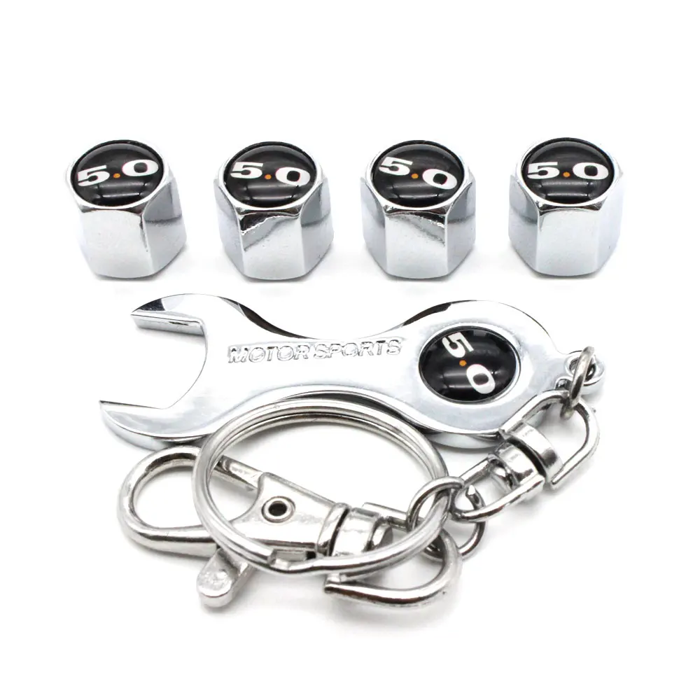 5Pcs/Set 5.0 Style Anti-theft Emblem Auto Car Wheel Tire Air Valve Caps With Wrench Keychain Zinc Alloy Stem Dust Cover Accessor
5Pcs/Set 5.0 Style Anti-theft Emblem Auto Car Wheel Tire Air Valve Caps With Wrench Keychain Zinc Alloy Stem Dust Cover Accessor