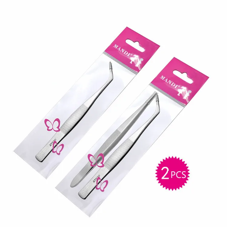 2PCS Nail Art Acrylic Gel Picking Tool Rhinestones Gem Decor Black Eyelash Tweezers Anti-static DIY hand clip silver tweezers
2PCS Nail Art Acrylic Gel Picking Tool Rhinestones Gem Decor Black Eyelash Tweezers Anti-static DIY hand clip silver tweezers