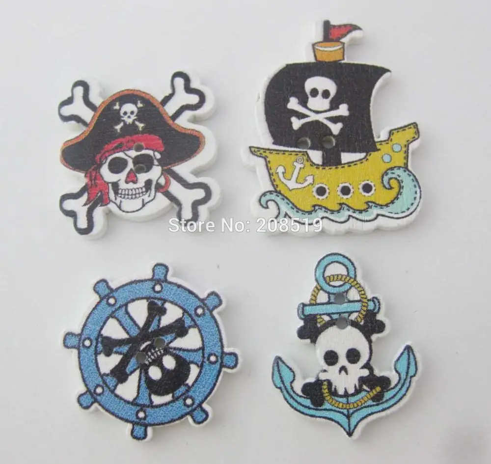 WBNAWV Pirate type decorative wooden buttons mixed 100pcs randomly 2 holes sewing button for scrapbook
WBNAWV Pirate type decorative wooden buttons mixed 100pcs randomly 2 holes sewing button for scrapbook