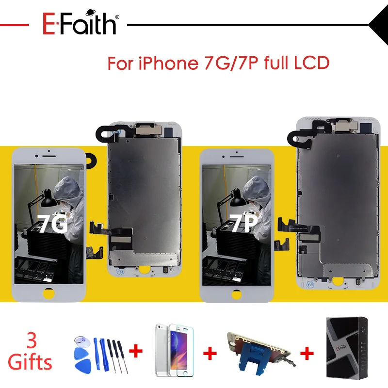 Full Assembly LCD or Complete Display For iPhone 7 7 Plus with 3D touch Screen and Front Camera+Tool Kits
Full Assembly LCD or Complete Display For iPhone 7 7 Plus with 3D touch Screen and Front Camera+Tool Kits