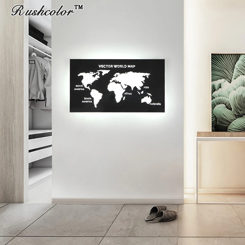 World Map LED Wall Lamps For Bedside/Living room Black & White Sconce Indoor Lighting lamp
World Map LED Wall Lamps For Bedside/Living room Black & White Sconce Indoor Lighting lamp