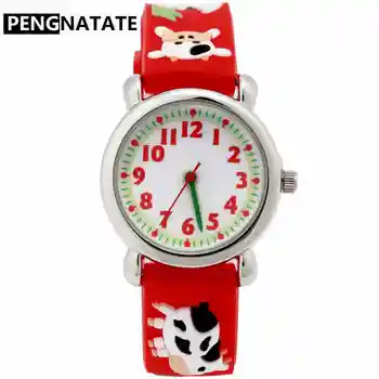 PENGNATATE Children Watch Girls Lovely Cartoon Cow Strap Red Jelly Watches Fashion 3D Silicone Brancelet Kids Wristwatches Gifts
PENGNATATE Children Watch Girls Lovely Cartoon Cow Strap Red Jelly Watches Fashion 3D Silicone Brancelet Kids Wristwatches Gifts