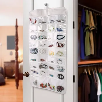 JAVRICK New 82cmx42.5cm 1 PC 72 Pocket Jewelry Hanging Storage Organizer Holder Earring Bag Pouch Display Hot White Color
JAVRICK New 82cmx42.5cm 1 PC 72 Pocket Jewelry Hanging Storage Organizer Holder Earring Bag Pouch Display Hot White Color