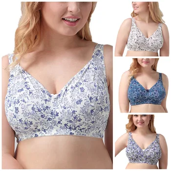 Plus Size 75B-90D Wire free Non-padded Ultra thin Sexy Full Coverage Floral Print Bra Big Cup Volumn H395
Plus Size 75B-90D Wire free Non-padded Ultra thin Sexy Full Coverage Floral Print Bra Big Cup Volumn H395