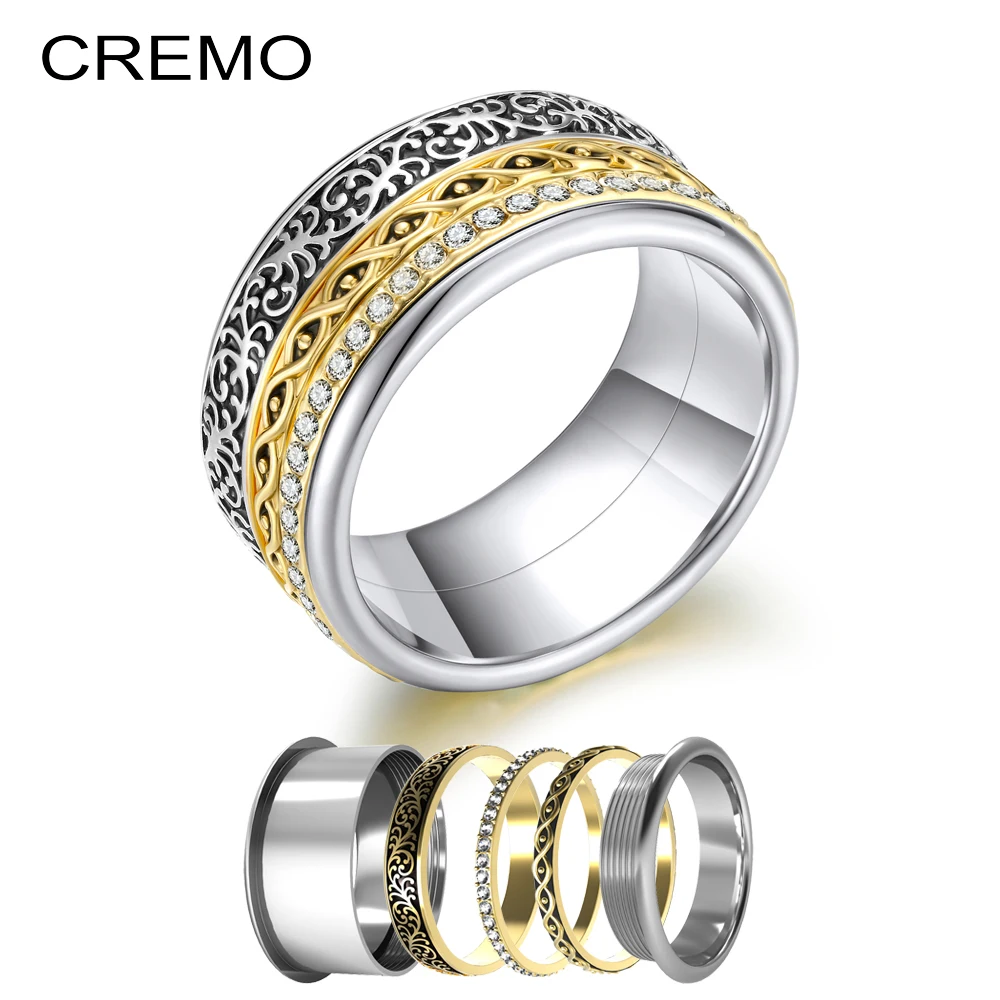 Cremo Filled Rings Stainless Steel Multicolor Band Ring Women Hoop Accessories Interchangeable Statement Handmade Ring Jewelry
Cremo Filled Rings Stainless Steel Multicolor Band Ring Women Hoop Accessories Interchangeable Statement Handmade Ring Jewelry