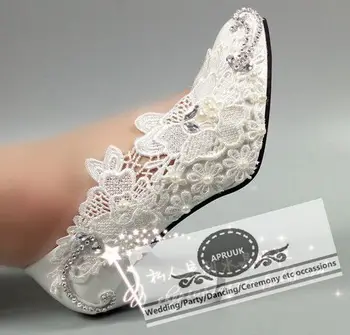 Plus size sexy lace wedding shoes bride platforms round toes slip on HS348 crystal pearls handmade ladies bridesmaid pumps
Plus size sexy lace wedding shoes bride platforms round toes slip on HS348 crystal pearls handmade ladies bridesmaid pumps