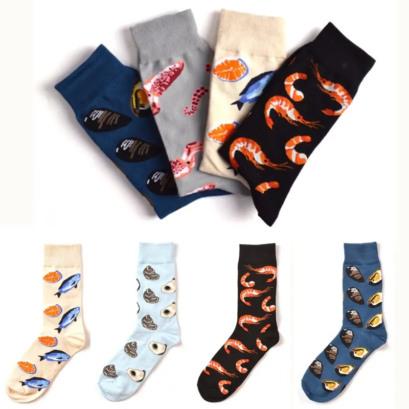 1 Pairs Fashions Women's Socks 5 Colors High Ankle Cotton Socks Funny Seafood Patterned Happy Couple Sock
1 Pairs Fashions Women's Socks 5 Colors High Ankle Cotton Socks Funny Seafood Patterned Happy Couple Sock