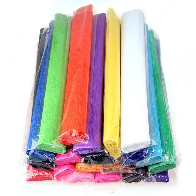 5Roll/L 250*50cm Colored Creped Pape DIY Flower Gift Decoration Wrapping Packing Crepe Papers Handmade Materials Crinkled Paper
5Roll/L 250*50cm Colored Creped Pape DIY Flower Gift Decoration Wrapping Packing Crepe Papers Handmade Materials Crinkled Paper