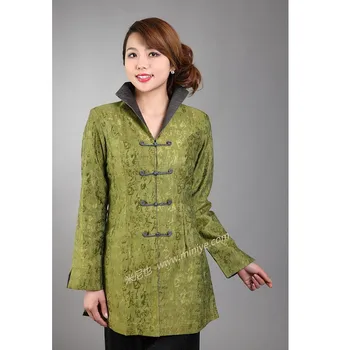 2017 Top Sale Green Women's Satin Polester Outwear Middle-Aged Mother Button Coat Printed Casacos Femininos Size S To XXXL T046
2017 Top Sale Green Women's Satin Polester Outwear Middle-Aged Mother Button Coat Printed Casacos Femininos Size S To XXXL T046