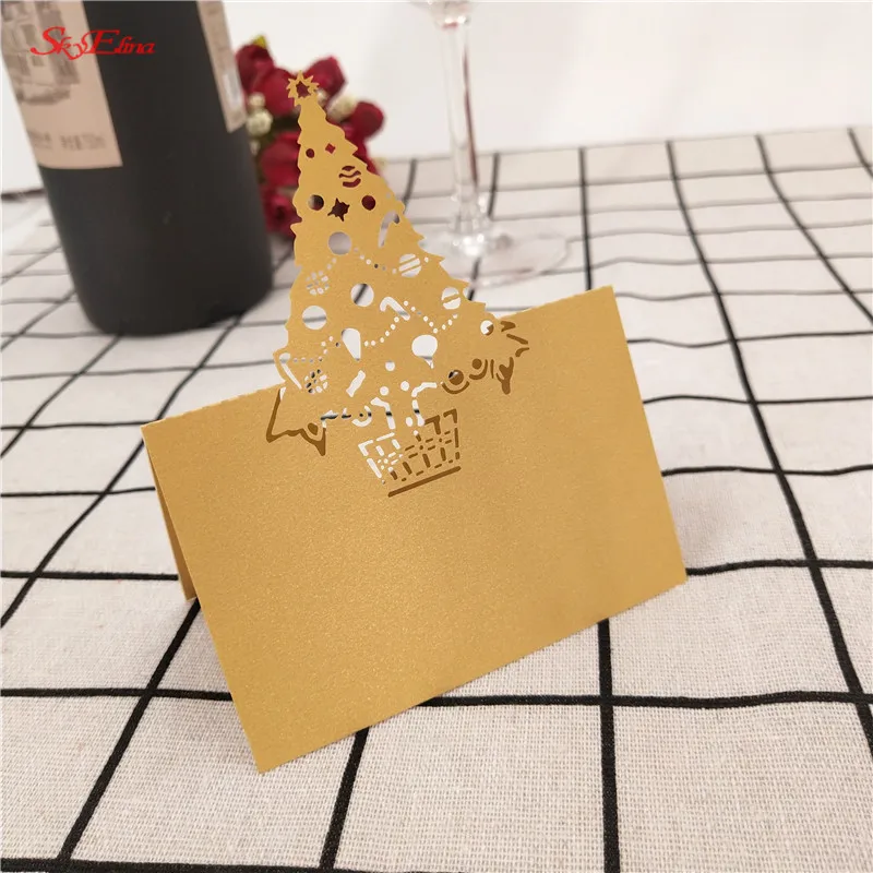 10pcs Laser Cut Christmas Tree Shape Table Card Place Cards Wedding Christmas Birthday Party Invite Cards Table Decoration 5Z
10pcs Laser Cut Christmas Tree Shape Table Card Place Cards Wedding Christmas Birthday Party Invite Cards Table Decoration 5Z