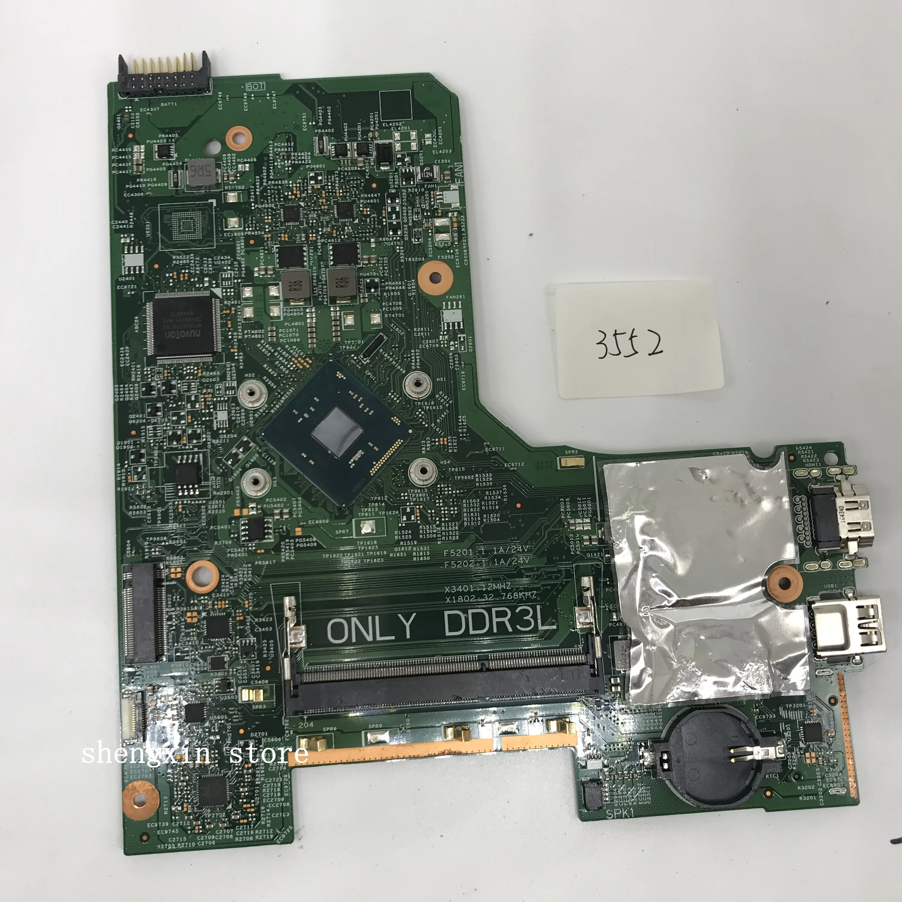 14279-1 N3700 Mainboard FOR DELL INSPIRON 3452 3552 laptop motherboard PWB:896X3 REV:A00 CN-0JX7F0 JX7F0
14279-1 N3700 Mainboard FOR DELL INSPIRON 3452 3552 laptop motherboard PWB:896X3 REV:A00 CN-0JX7F0 JX7F0