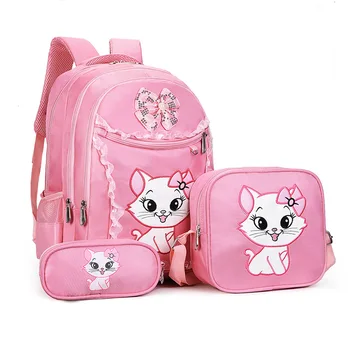 3pcs/lot Disney cartoon children's backpack+pencil bag+shoulder primary school bag girl cat large capacity embroidery backpack
3pcs/lot Disney cartoon children's backpack+pencil bag+shoulder primary school bag girl cat large capacity embroidery backpack