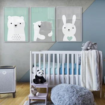 Baby Room Nordic Style Kids Decoration Bunny Bear Poster Wall Picture for Living Room Posters and Prints Wall Art Canvas Prints
Baby Room Nordic Style Kids Decoration Bunny Bear Poster Wall Picture for Living Room Posters and Prints Wall Art Canvas Prints