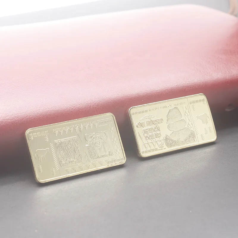 Zimbabwe $ 100 Trillion Dollar Gold Clad &Bullion Bar Reserve Bank of Zimbabwe Coin for Collection Table Decoration
Zimbabwe $ 100 Trillion Dollar Gold Clad &Bullion Bar Reserve Bank of Zimbabwe Coin for Collection Table Decoration