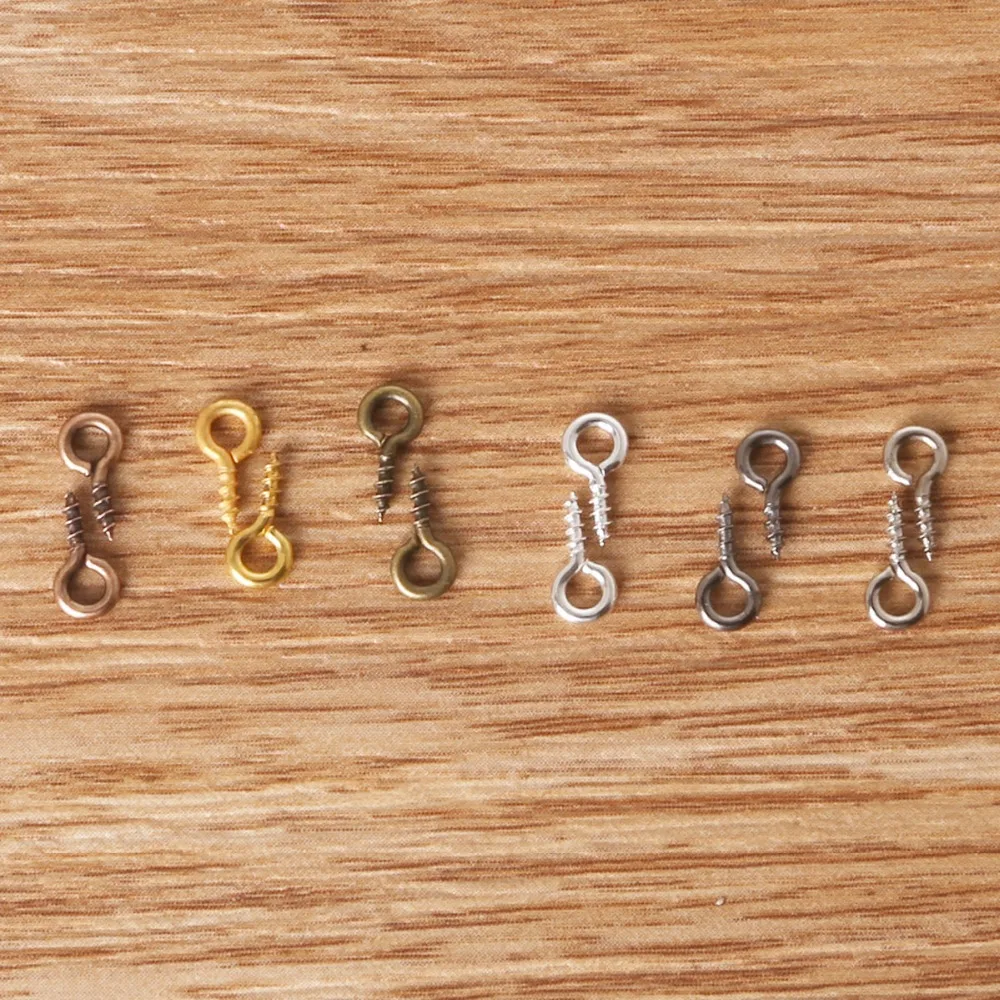 200pcs/lot Small Tiny Mini Eye Pins Eyepins Hooks Eyelets Screw Threaded Silver Clasps Hooks Jewelry Findings Wholesale 4*9mm
200pcs/lot Small Tiny Mini Eye Pins Eyepins Hooks Eyelets Screw Threaded Silver Clasps Hooks Jewelry Findings Wholesale 4*9mm