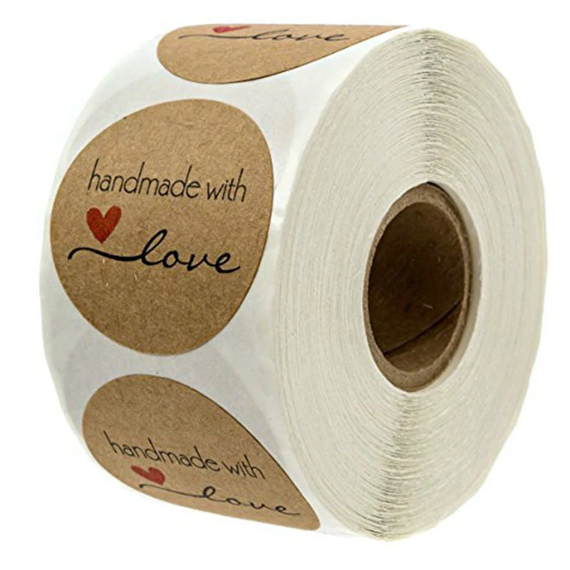 500pcs 2.5cm Round Natural Kraft Stickers Handmade with Love thank you stickers for wedding party decoration Dropshipping
500pcs 2.5cm Round Natural Kraft Stickers Handmade with Love thank you stickers for wedding party decoration Dropshipping