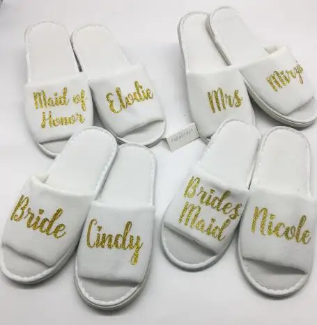 personalized names wedding bridesmaid bride spa slippers, Matron of honor Flower Girl name Slippers, Bachelorette party gifts
personalized names wedding bridesmaid bride spa slippers, Matron of honor Flower Girl name Slippers, Bachelorette party gifts