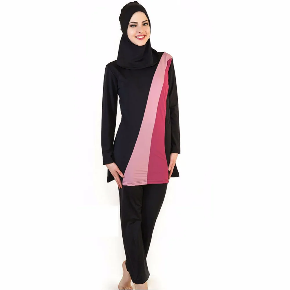 Islamic Swimwear Women Muslim Swimsuit hijab Swimming Suit Plus Size Print Striped Maillot Femme Islam Swimsuit Beach Wear
Islamic Swimwear Women Muslim Swimsuit hijab Swimming Suit Plus Size Print Striped Maillot Femme Islam Swimsuit Beach Wear