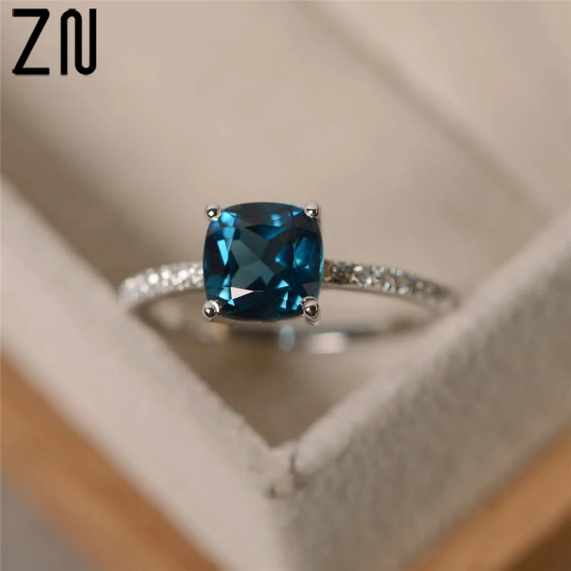 ZN Engagement Wedding Sky Blue Big Square Stone Crystals Silver Color Valentines Gift Zircon Luxury Inlaid Stone Women Ring
ZN Engagement Wedding Sky Blue Big Square Stone Crystals Silver Color Valentines Gift Zircon Luxury Inlaid Stone Women Ring