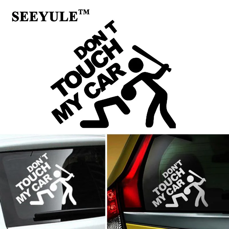 1pc SEEYULE don't touch my car Cute Funny Car Sticker styling Reflective Vinyl Decal Accessories for VW BMW Audi Toyota Tesla
1pc SEEYULE don't touch my car Cute Funny Car Sticker styling Reflective Vinyl Decal Accessories for VW BMW Audi Toyota Tesla