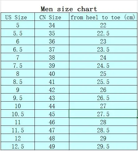 men size