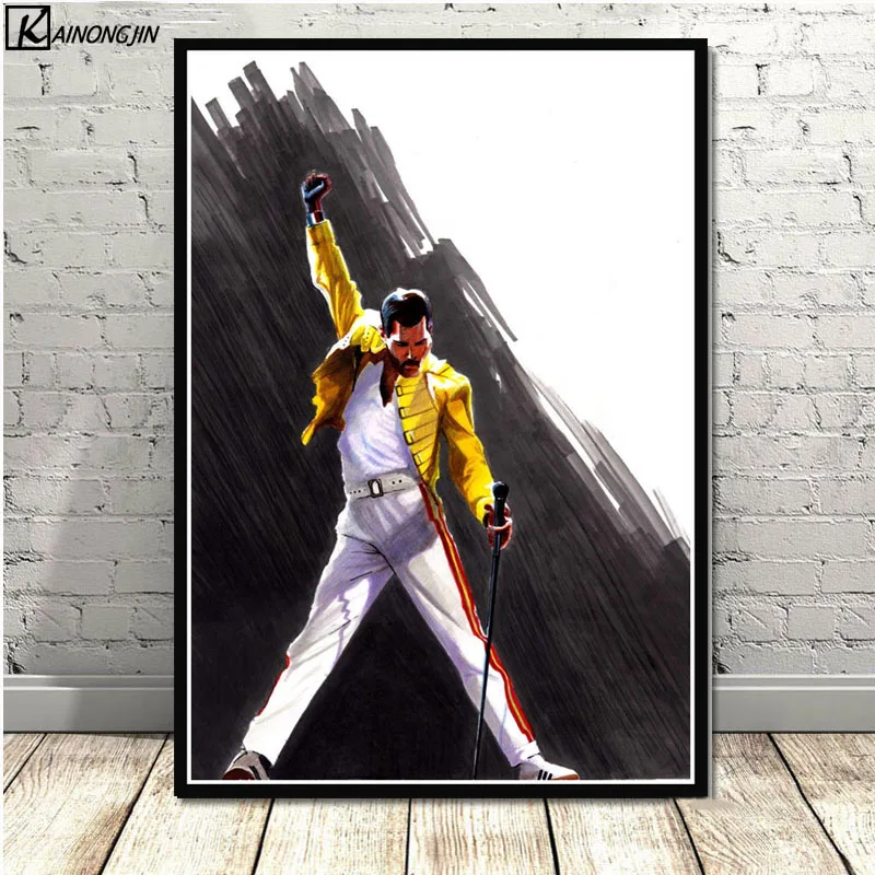 Freddie Mercury Bohemian Rhapsody Queen Poster Wall Art Canvas Painting Posters and Prints Wall Picture Room Home Decoration
Freddie Mercury Bohemian Rhapsody Queen Poster Wall Art Canvas Painting Posters and Prints Wall Picture Room Home Decoration