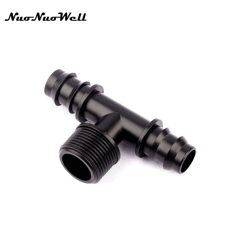 5pcs NuoNuoWell Plastic 3/4"-20mm Pipe Male Threaded Tee Barbed Connector Garden Micro Irrigation Watering PE Hose Joint
5pcs NuoNuoWell Plastic 3/4"-20mm Pipe Male Threaded Tee Barbed Connector Garden Micro Irrigation Watering PE Hose Joint