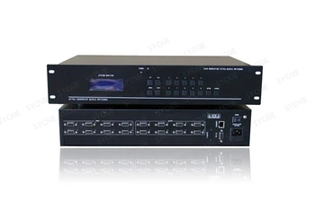 8 input and 16 output VGA matrix swtich 8x16 video switcher RS232 IR remote control Auto Loop 1080P support tiled display
8 input and 16 output VGA matrix swtich 8x16 video switcher RS232 IR remote control Auto Loop 1080P support tiled display