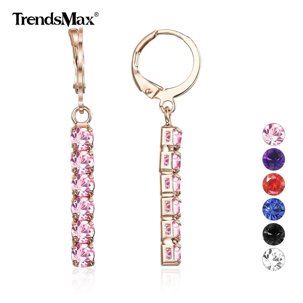 6 Pairs/Set 585 Rose Gold Earrings Cubic Zircon 6 Color For Women Girl Earrings Set Dangling Earring Fashion Jewelry Gifts GEM32
6 Pairs/Set 585 Rose Gold Earrings Cubic Zircon 6 Color For Women Girl Earrings Set Dangling Earring Fashion Jewelry Gifts GEM32