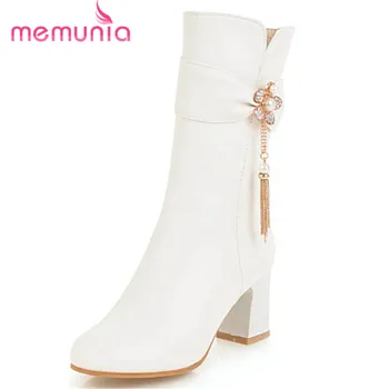 MEMUNIA 2020 hot sale ankle boots for women round toe autumn winter boots simple zipper fashion high heels shoes woman
MEMUNIA 2020 hot sale ankle boots for women round toe autumn winter boots simple zipper fashion high heels shoes woman
