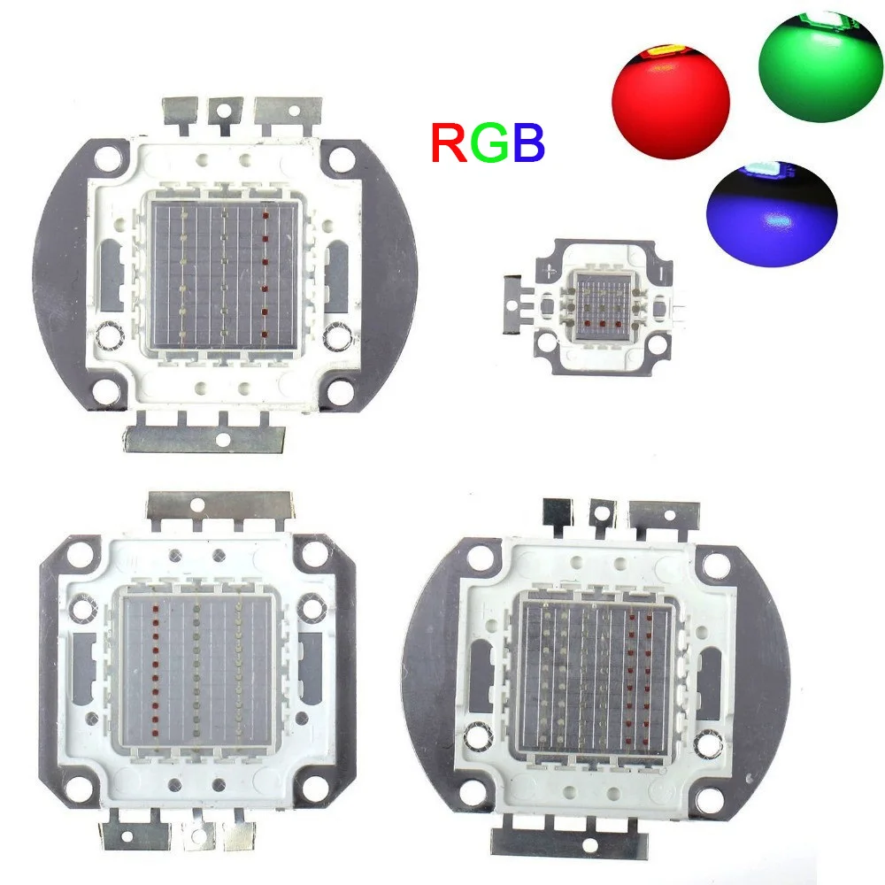 5pcs 10W/20W/30W/50W/90W/100W High Power LED RGB Integrated Lamp bulbs Beads Red Green Blue light Chips for led floodlight
5pcs 10W/20W/30W/50W/90W/100W High Power LED RGB Integrated Lamp bulbs Beads Red Green Blue light Chips for led floodlight