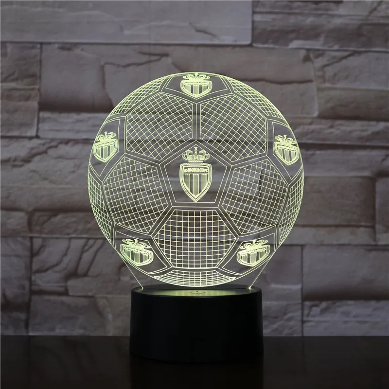 As Monaco Soccer USB Table desk Lamp 3D Light LED Football 7 color changing touch switch light Home Decoration 1943 Dropshipping
As Monaco Soccer USB Table desk Lamp 3D Light LED Football 7 color changing touch switch light Home Decoration 1943 Dropshipping