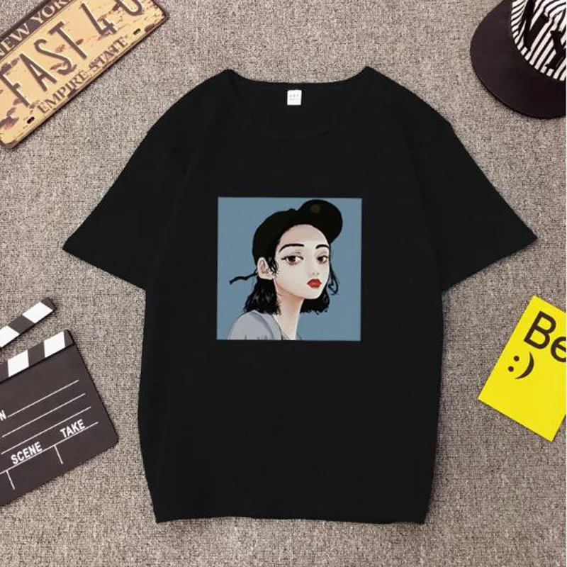 New Style Women T-shirt Spring Summer Fashion Print Short Sleeve O Neck Cotton Spandex Women Tops Slim Fit T shirt Femme
New Style Women T-shirt Spring Summer Fashion Print Short Sleeve O Neck Cotton Spandex Women Tops Slim Fit T shirt Femme