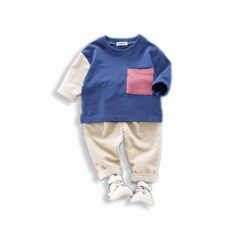 Spring new Chinese kids hit color casual set toddler long sleeve T-Shirt wick Pants
Spring new Chinese kids hit color casual set toddler long sleeve T-Shirt wick Pants