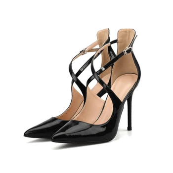 Vogue Pointed Toe Cross-tie Stiletto High Heel Women Pumps 02 Cm Narrow Band Sexy High Heels Elegant Wedding Shoes SWB0002
Vogue Pointed Toe Cross-tie Stiletto High Heel Women Pumps 02 Cm Narrow Band Sexy High Heels Elegant Wedding Shoes SWB0002