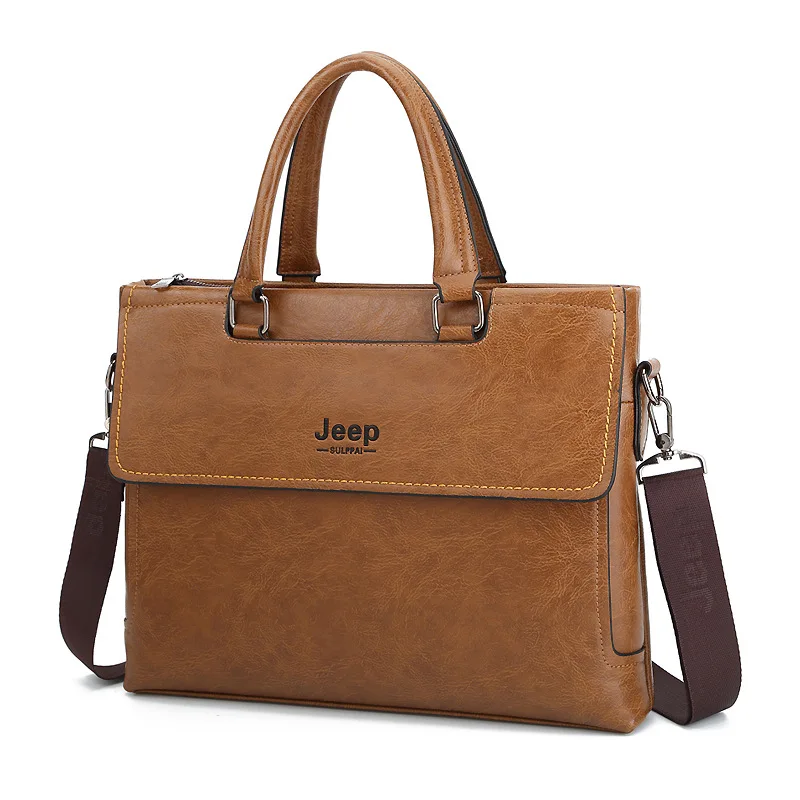 JEEP Sulppai Fashion PU Leather Briefcase Bags Business Laptop Tote Bag Crossbody Shoulder Bag Men's Travel Bags KSL621M
JEEP Sulppai Fashion PU Leather Briefcase Bags Business Laptop Tote Bag Crossbody Shoulder Bag Men's Travel Bags KSL621M