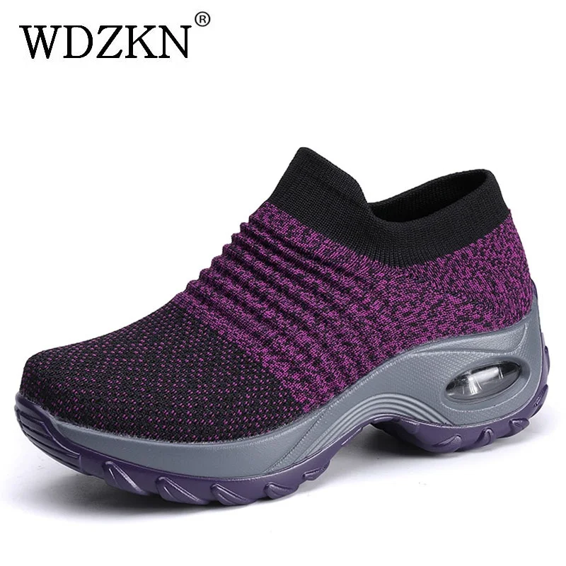 WDZKN Summer Flat Platform Shoes Women Sneakers Breathable Stretch Knitted Sock Sneakers Woman Casual Platform Shoes Big Size 42
WDZKN Summer Flat Platform Shoes Women Sneakers Breathable Stretch Knitted Sock Sneakers Woman Casual Platform Shoes Big Size 42