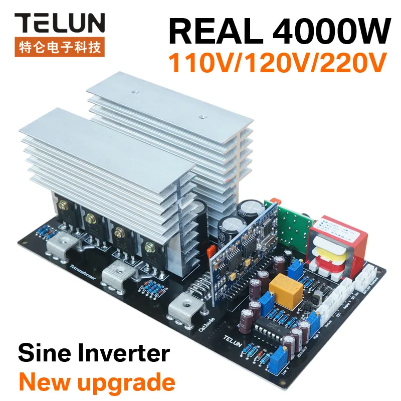 TELUN 4000W DC12V/24V/36V/48V/60V to AC 220V sine wave inverter motherboard for DIY solar energy generation/backup power
TELUN 4000W DC12V/24V/36V/48V/60V to AC 220V sine wave inverter motherboard for DIY solar energy generation/backup power