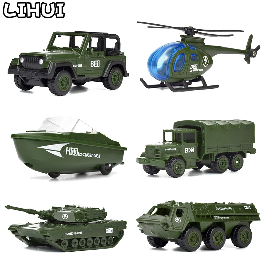 6 PCS Set Military Series Mini Car Alloy Model Toys for Boys Diecast Plastic Glide Vehicles Toys Army Tank Truck Gifts for Kids
6 PCS Set Military Series Mini Car Alloy Model Toys for Boys Diecast Plastic Glide Vehicles Toys Army Tank Truck Gifts for Kids